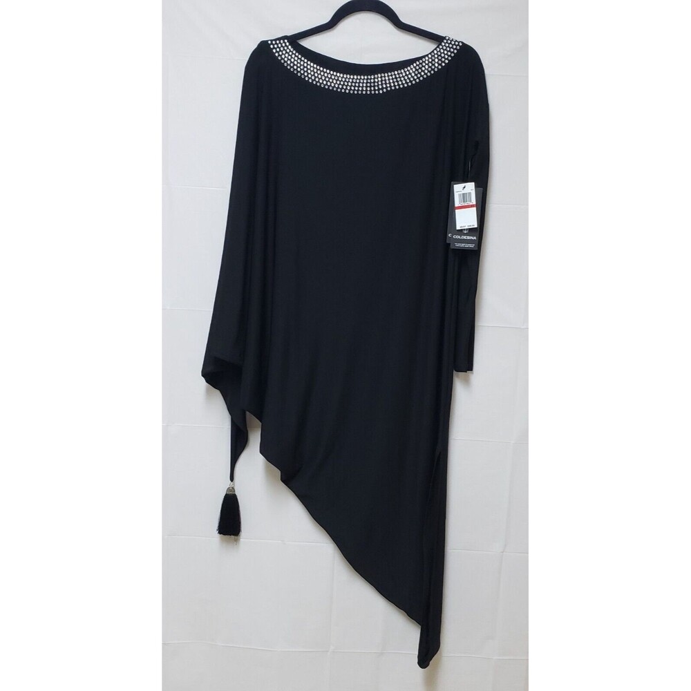 Coldesina Women’s Black Genie Party Cocktail Dress Tassel XS NWT